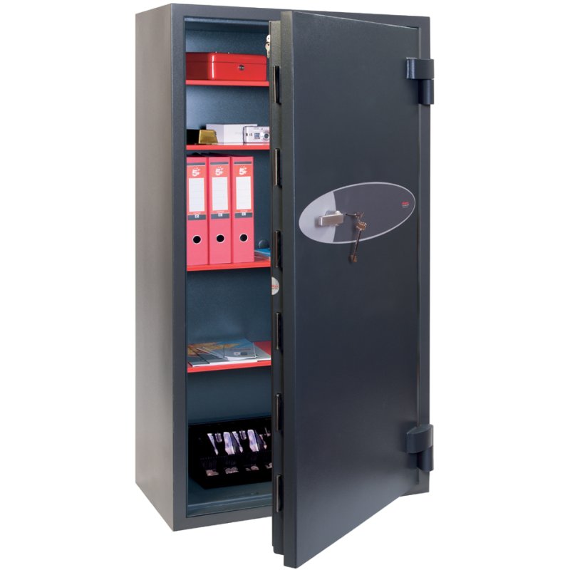 phoenix coffre-fort HS2051K, degré de résistance 2, 56 litres, gris graphite